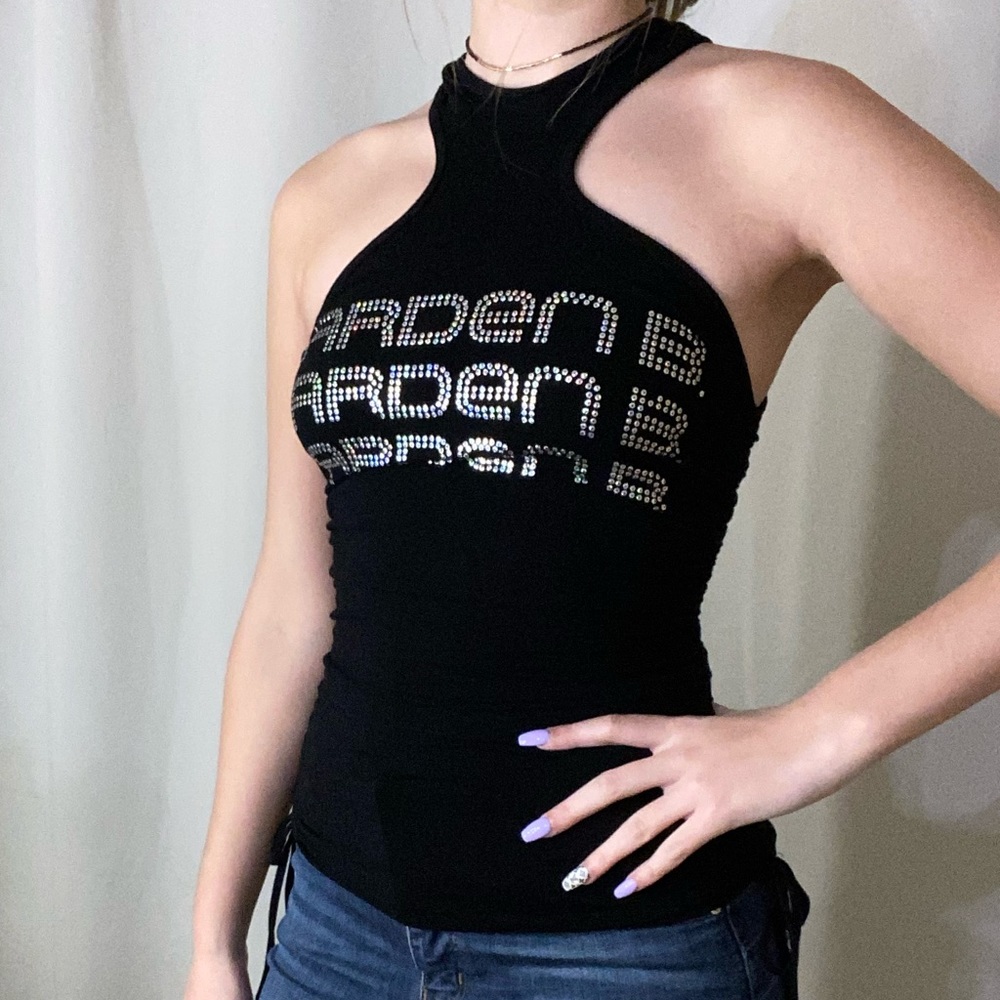 black tank top